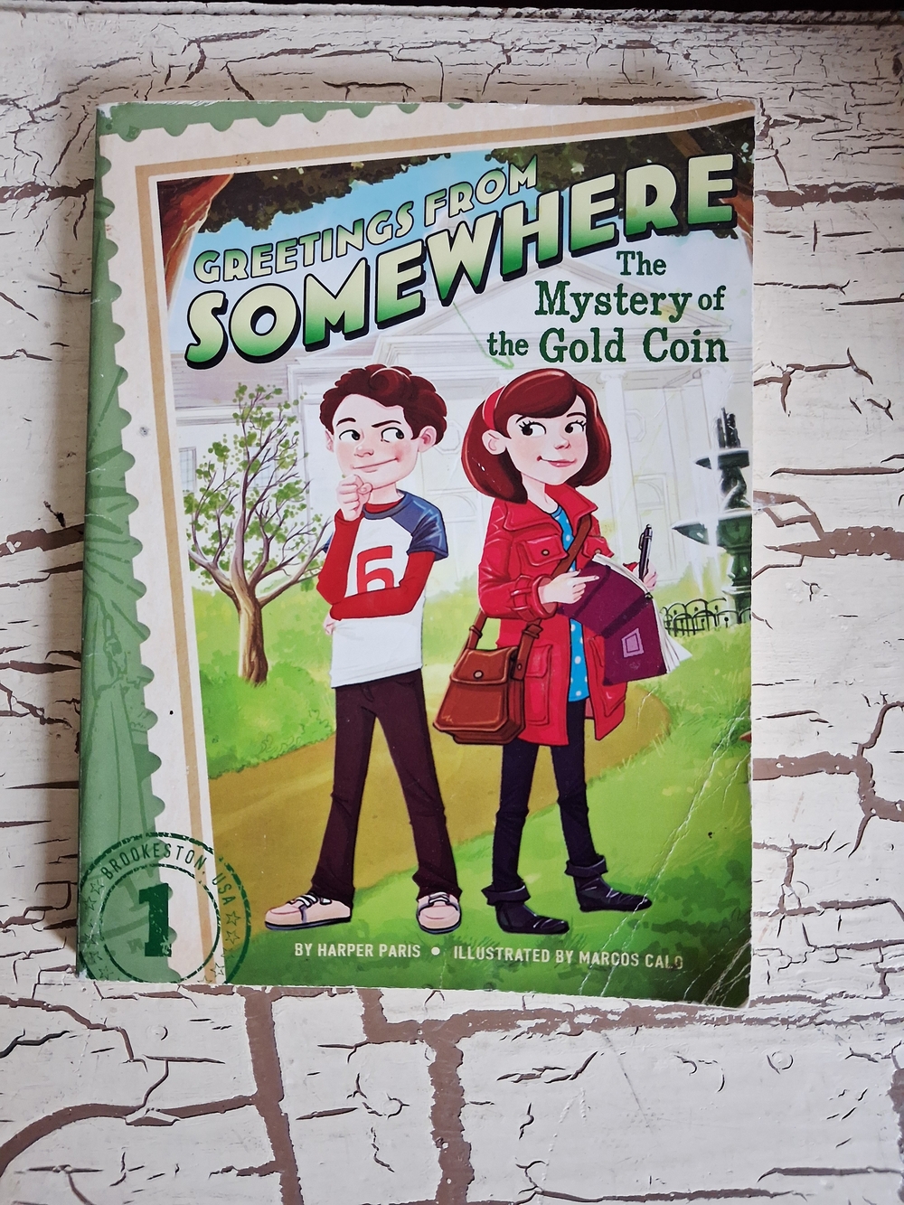 10/$15 The Mystery of the Gold Coin (1) (Greetings from Somewhere) Harper Paris